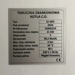 Tabliczka znamionowa na piecu - Jakie informacje zawiera?