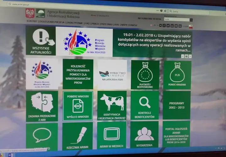 Logowanie do systemu wniosków ARiMR: instrukcje dla użytkowników