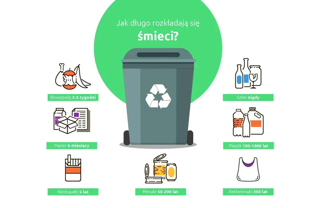 Ile rozkładają się śmieci w naturze? Szokujące dane i fakty