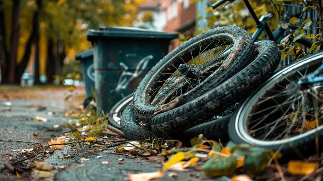 Zdjęcie Zużyte opony rowerowe – punkty odbioru i zasady utylizacji