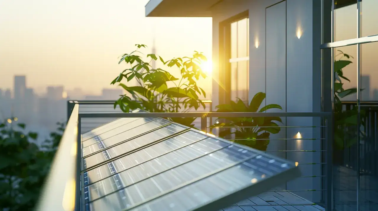 Zdjęcie Panel na balkon - Jakie panele fotowoltaiczne wybrać na balkon?